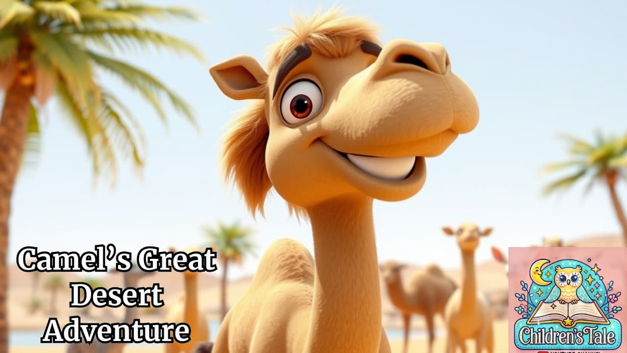 The Thirsty Camel’s Great Desert Adventure 🐪 Kid Stories with Animals
