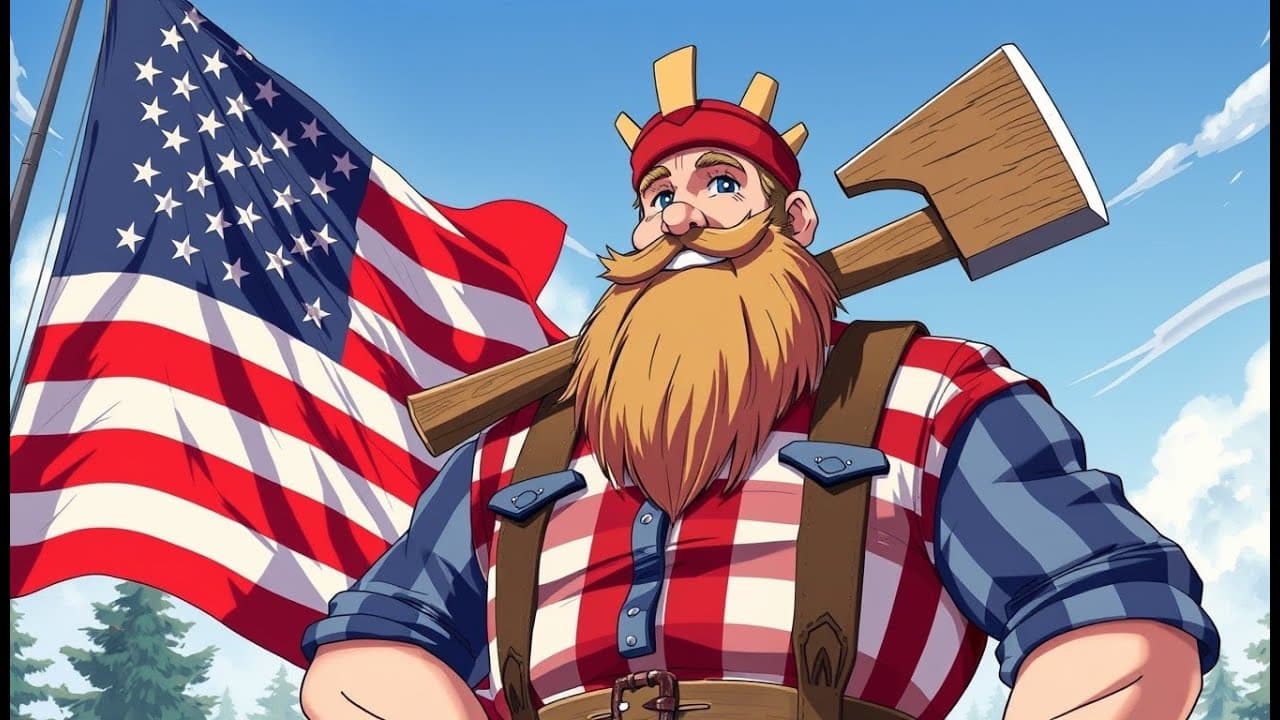 Paul Bunyan: The Giant Lumberjack Who Shaped America!  🌲🪓