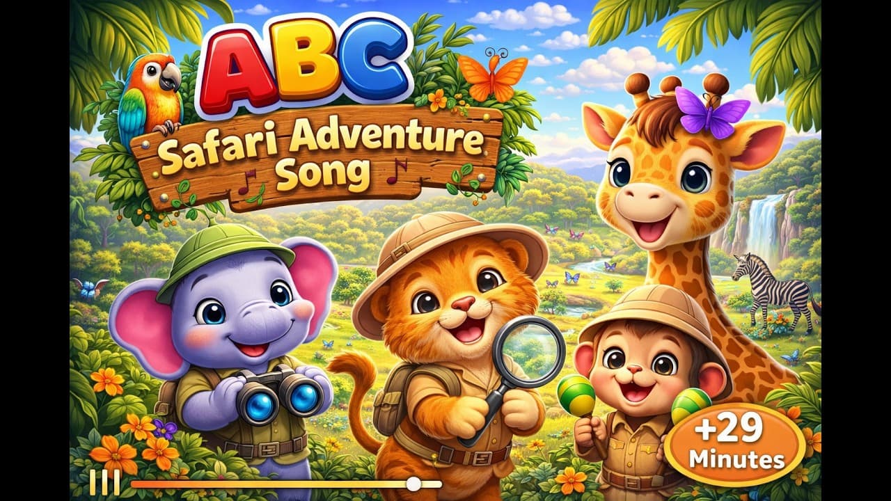 ABC Safari Adventure Song +29 Minutes | Learn Alphabet with Animals | Kids ABC Song & Nursery Rhymes