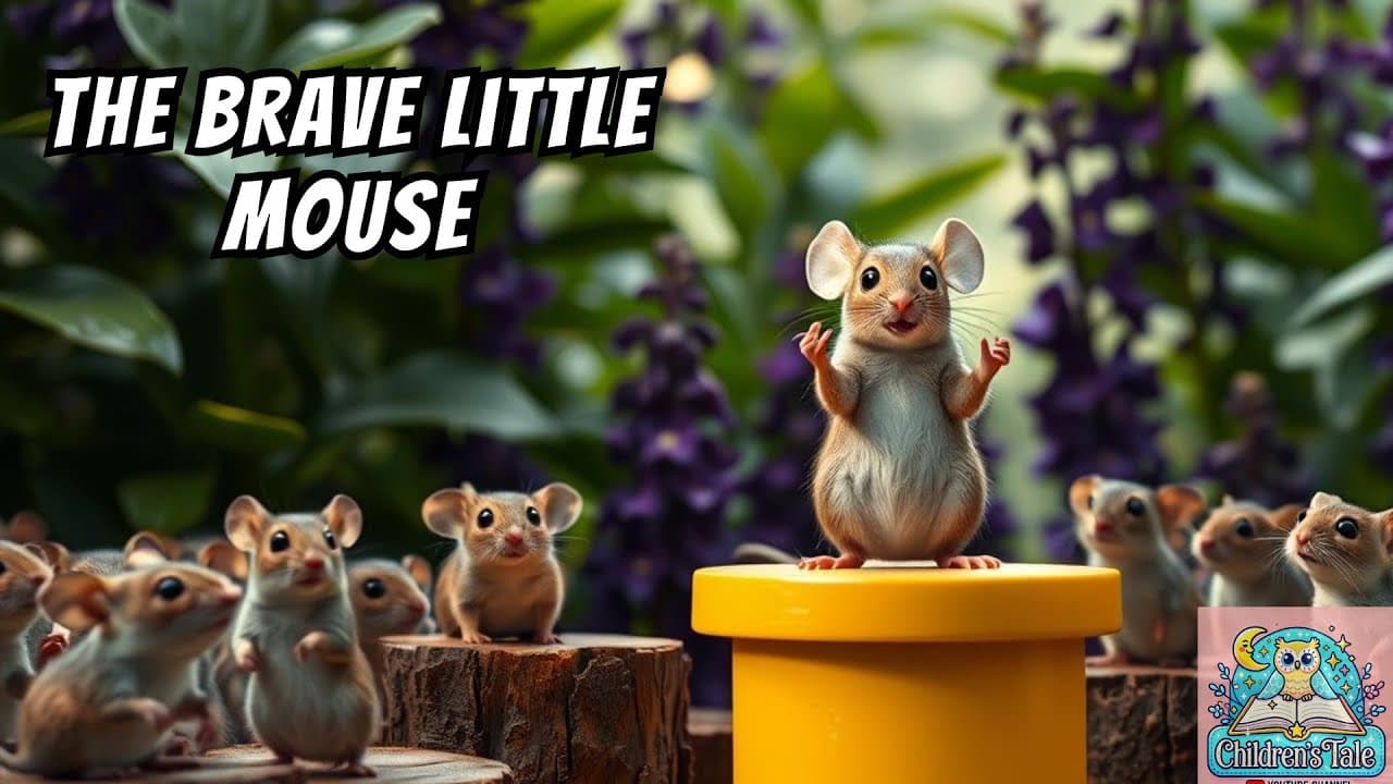 🐭 The Brave Little Mouse and the Giant’s Garden 🌻 Kid Stories