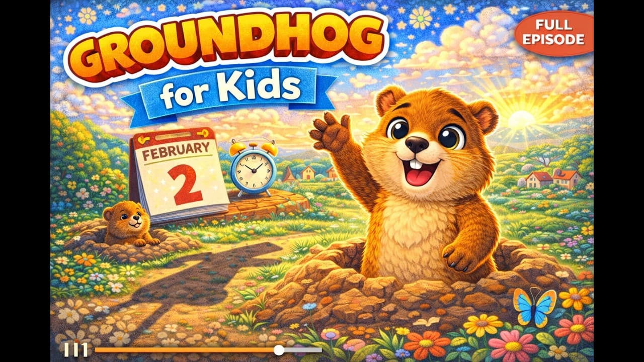 Punxsutawney Phil's Prediction: Groundhog Day for Kids! 🦫🌤️❄️