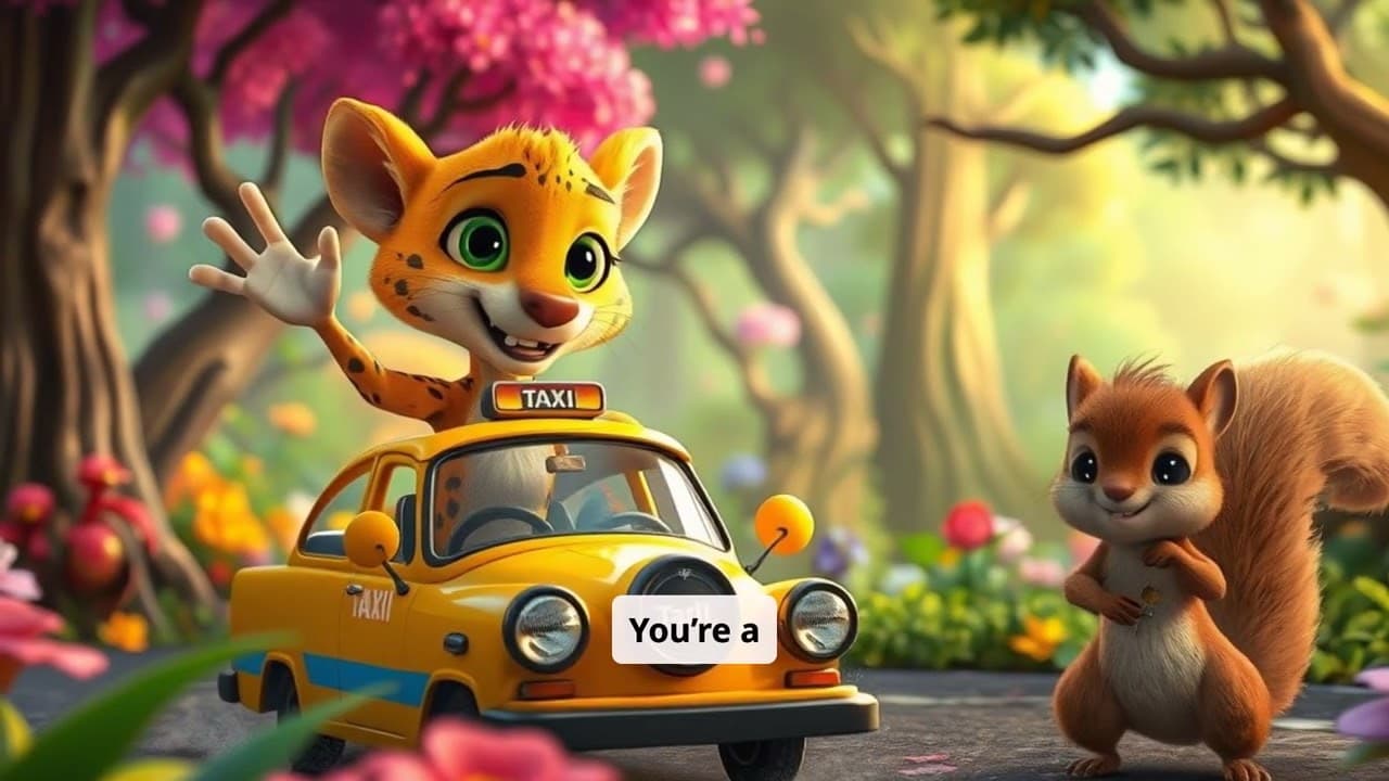 🚖 Turbo Tails: The Taxi Cheetah’s Adventures! 🐆 Bedtime Stories for Kids