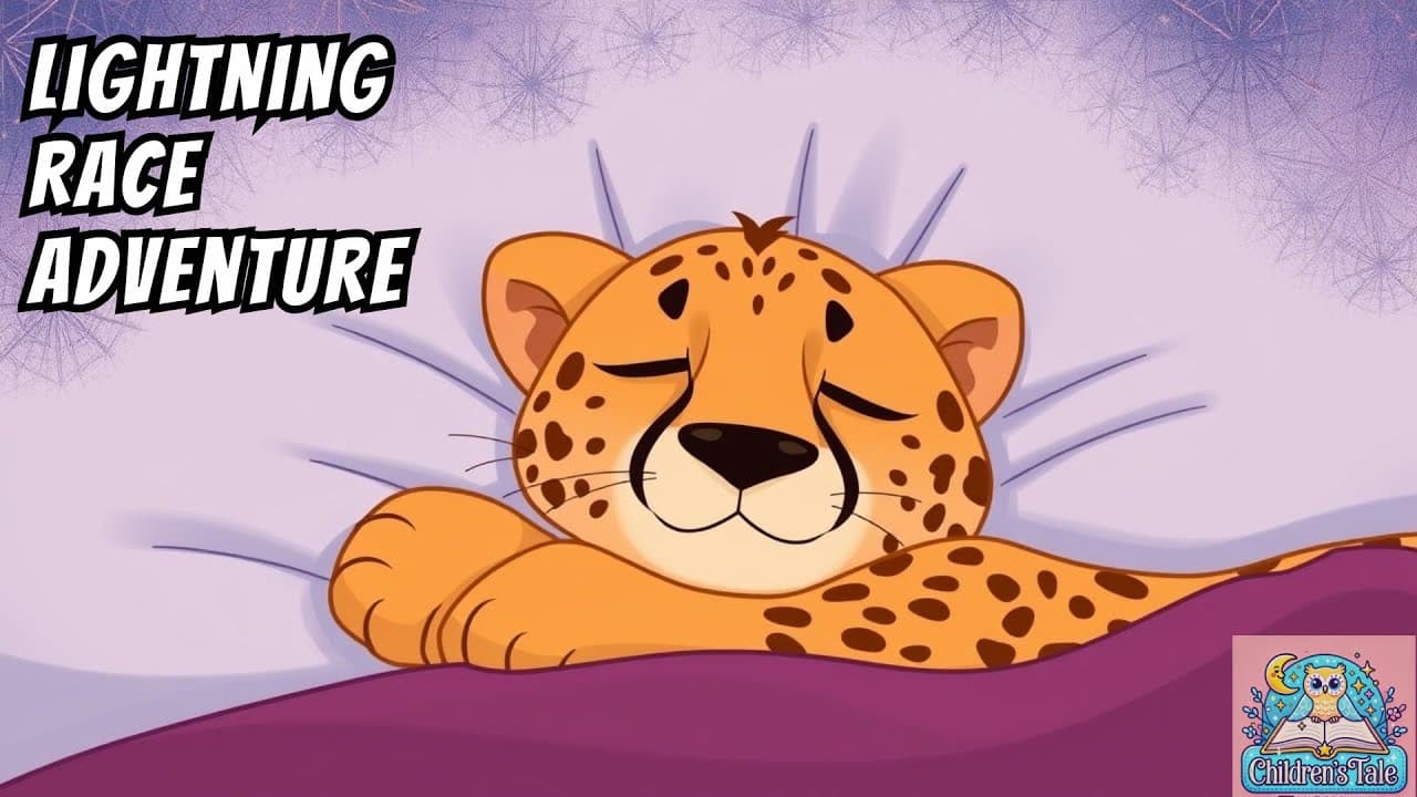 🐆Charlie the Cheetah’s Lightning Race Adventure! 🏁Bedtime Stories for Children⚡