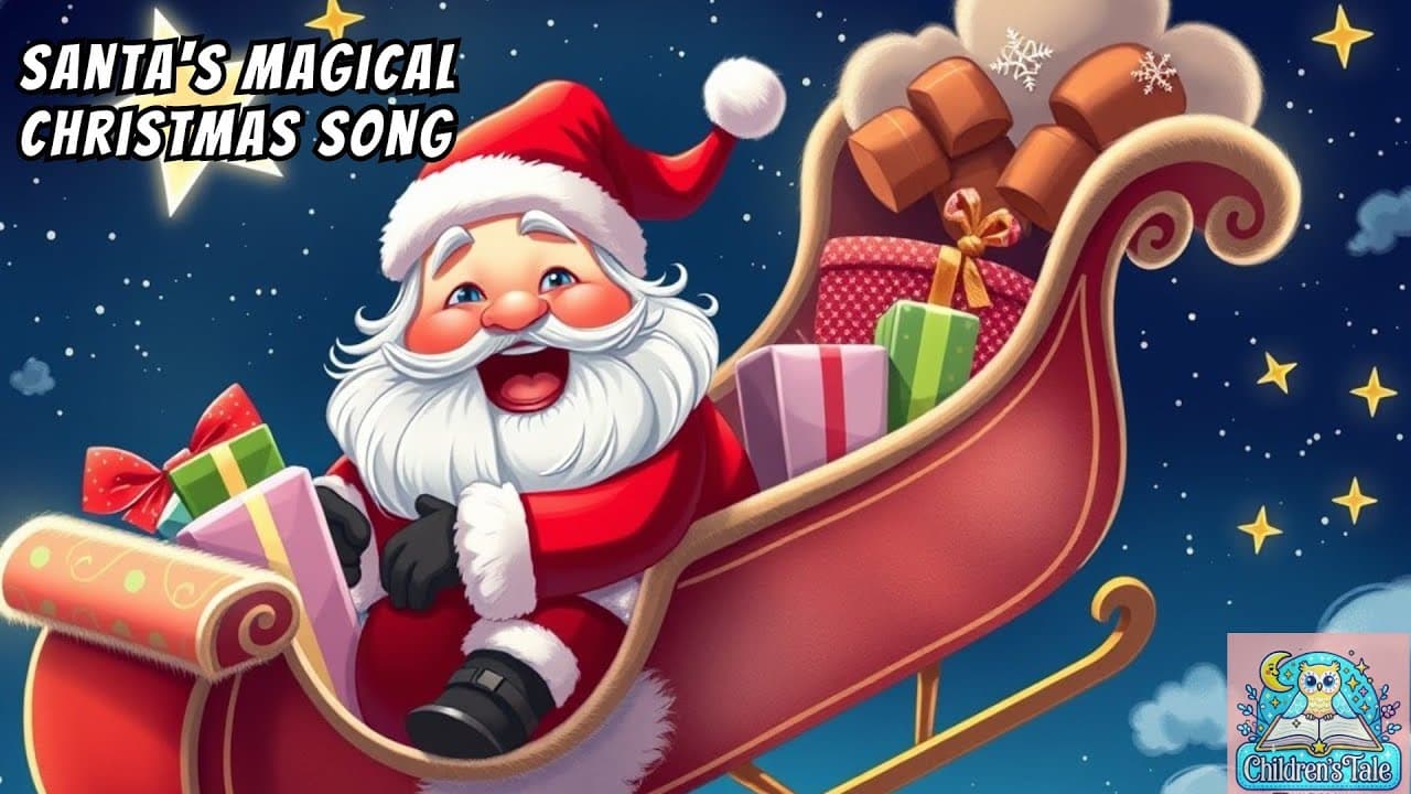 Santa's Magical Christmas Song | New Year Song for Kids, Toddlers and Preschoolers
