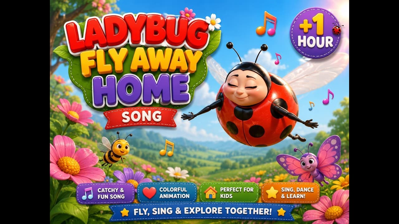 Ladybug Ladybug Fly Away Home +1 Hour 🐞 | Bug Song Compilation for Kids | Nursery Rhymes & Songs