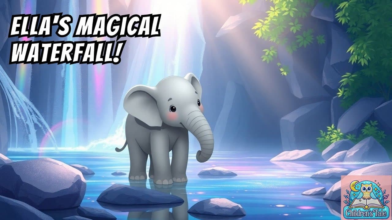 🐘 Ella the Elephant and the Enchanted Waterfall🌈Children's Tale