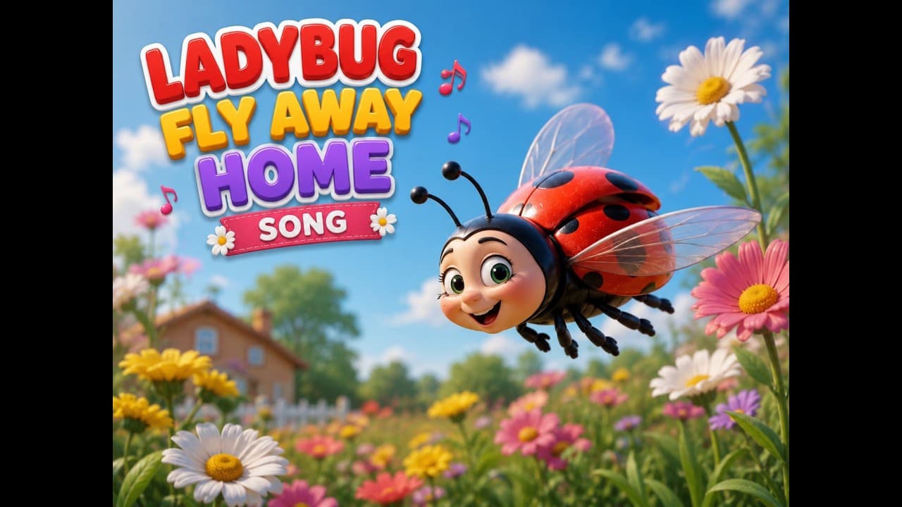 Ladybug Ladybug Fly Away Home 🐞🌸 | Fun Bug & Insect Song for Kids | Nursery Rhymes & Baby Songs