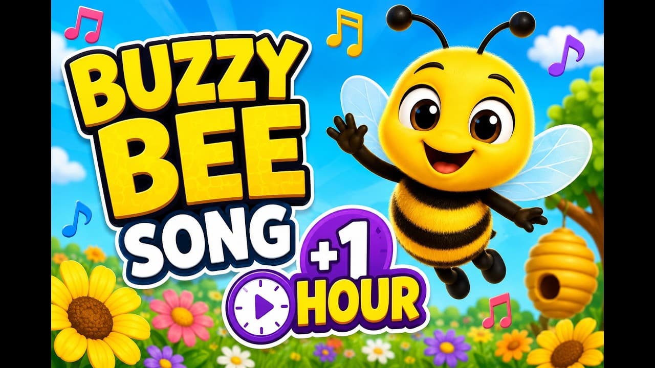 Buzzy Bee Song +1 Hour 🐝 | Fun Insect & Animal Songs for Kids | Nursery Rhymes Compilation