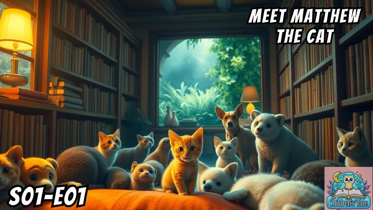 🐱  Matthew the Cat S01E01:  A Day with Matthew | Cartoon Series for Kids
