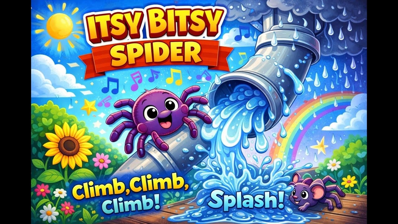 Itsy Bitsy Spider | Nursery Rhymes & Animal Songs for Kids | Super Simple Children Songs