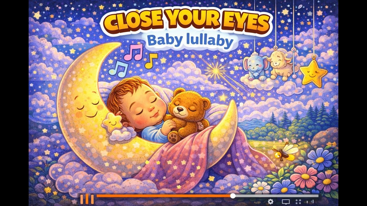 Baby Lullaby: Close Your Eyes | Gentle Lullaby for Babies & Toddlers