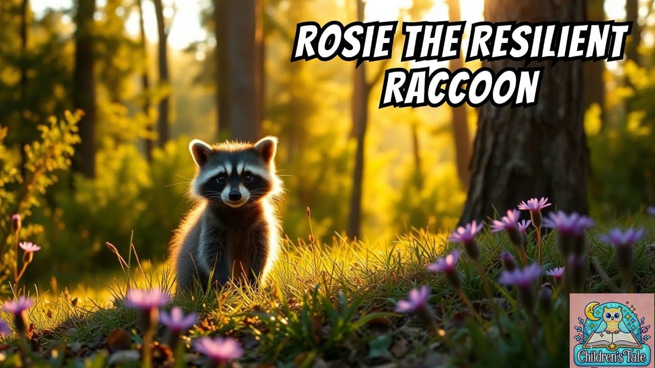 🦝 The Tale of Rosie the Resilient Raccoon 🧡 Children's Tale