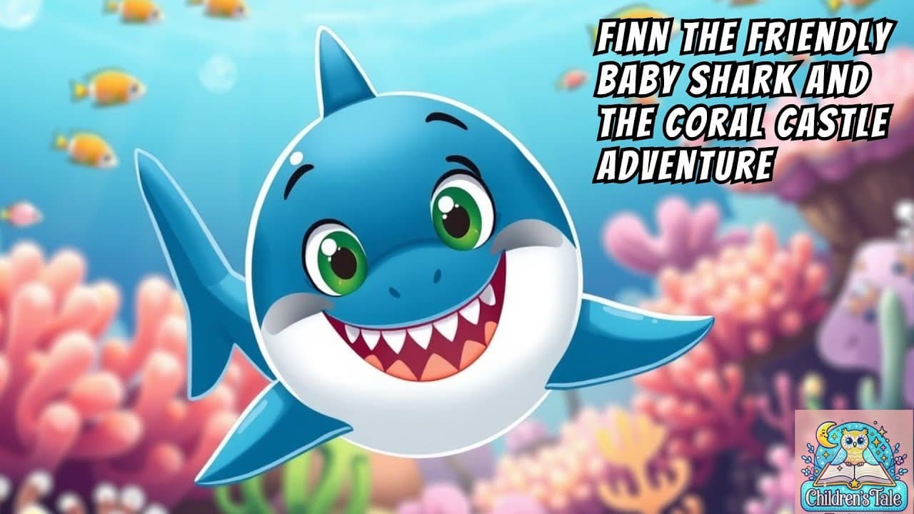 Finn the Friendly Baby Shark and the Coral Castle Adventure 🦈 Bedtime Stories fro Kids 🏰