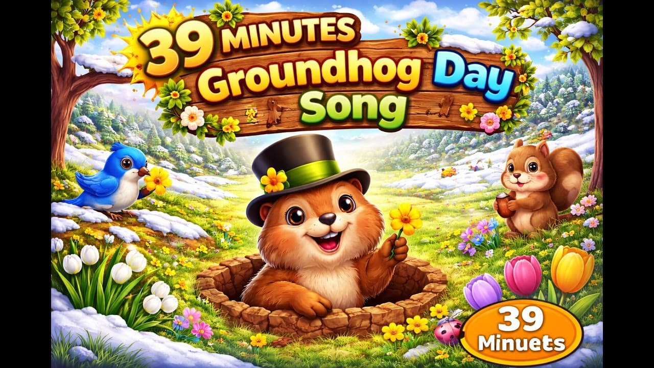 Groundhog Day Song +39 Minutes | Fun Kids Songs & Nursery Rhymes | Winter Holiday Song for Children