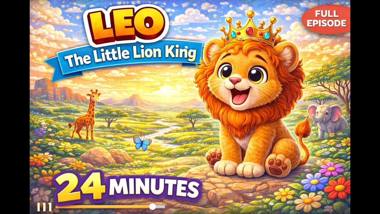 Leo the Little Lion King +24 Minutes | Animal Song for Kids | Nursery Rhymes & Sing Along Safari