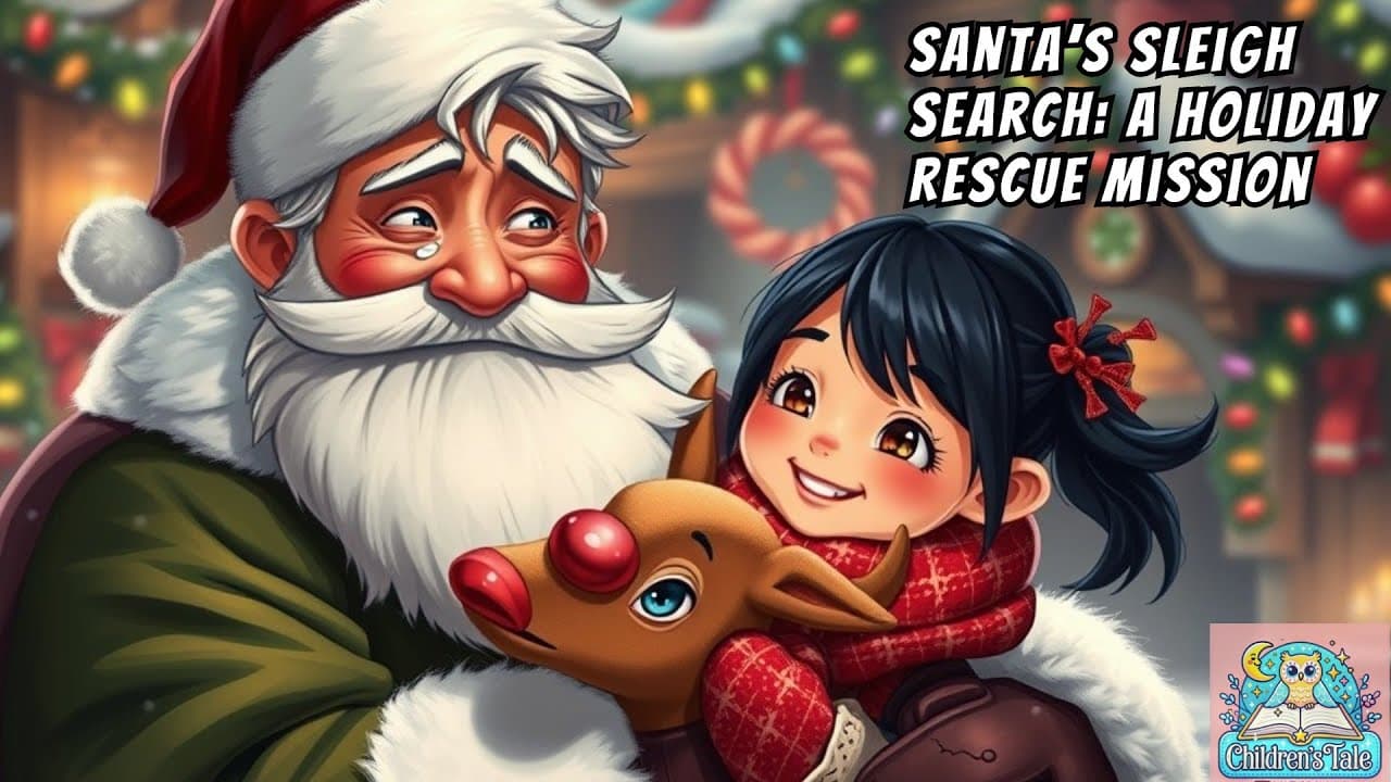 Santa’s Sleigh Search: A Holiday Rescue Mission 🎅 Bedtime Stories for Kids  🛷