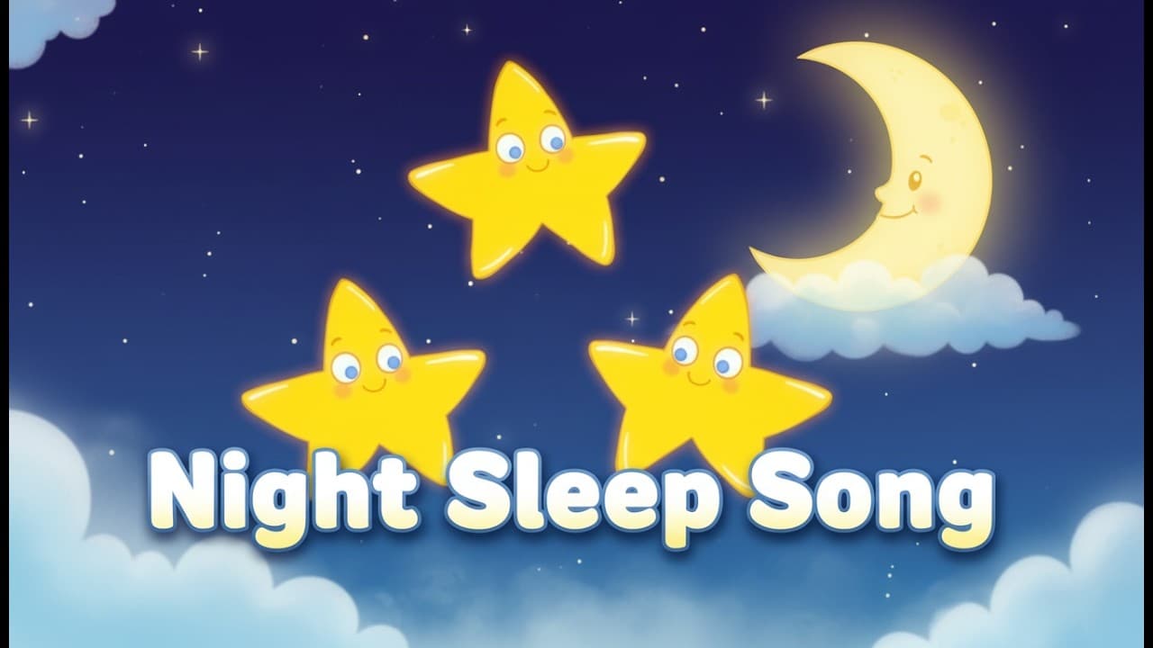 Night Sleep Song | Gentle Lullaby for Babies | Bedtime Music for Toddlers & Kids