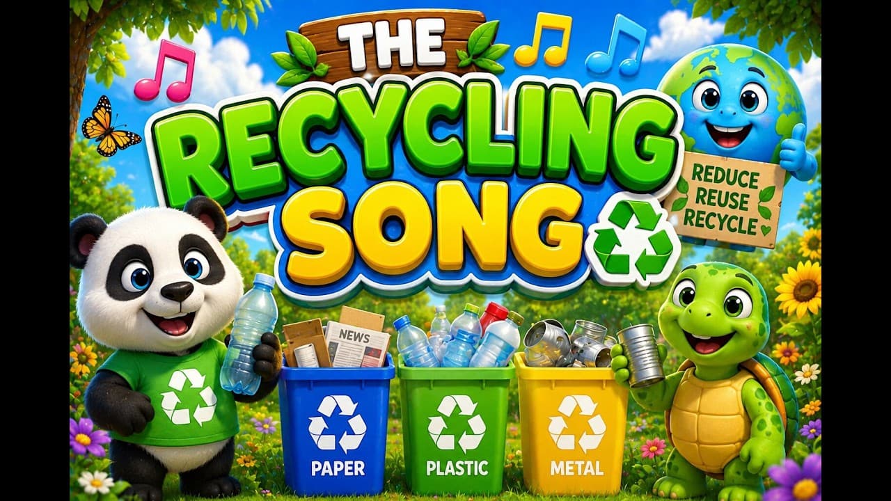 The Recycling Song | Reduce Reuse Recycle | Kids Songs & Nursery Rhymes for Children